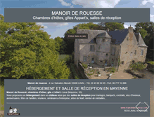 Tablet Screenshot of manoirderouesse.com